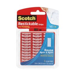 3M R101 Scotch Restickable Strips 1 in X 3 in 6 Strips - Micro Parts & Supplies, Inc.