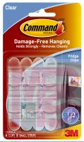 3M 17210CLR-ES Command Clear Fridge Clips Clear Strips - Micro Parts & Supplies, Inc.