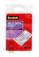 3M Scotch Self-Sealing Laminating Pouches LS851-10G Business card size