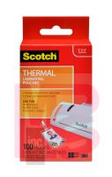 3M Scotch Thermal Pouches TP5852-100  2.4 in x 4.2 in (63 mm x 107 mm) ID badge without clip