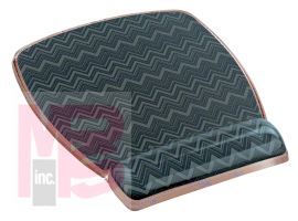 3M Precise Mouse Pad with Gel Wrist  Chevron Design MW308-GR