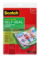 3M Scotch Laminating Sheets LS854SS-50  9 in x 12 in (228 mm x 304 mm) Letter Size Single Sided