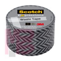 3M Scotch Expressions Washi Tape C314-P2  1.18 in x 393 in (30 mm x 10 m) Zig Zag