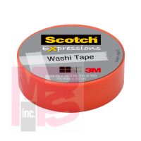 3M Scotch Expressions Washi Tape C314-PNK2  .59 in x 393 in (15 mm x 10 m) Pastel Pink