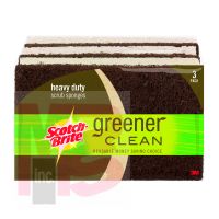 3M Scotch-Brite Greener Clean Heavy Duty Scrub Sponge 87033  8/3