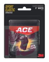 3M ACE 4'' Sport Elastic Bandage 903005  Black