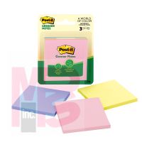 3M Post-it Greener Notes 5301RP  3 in x 3 in (76 mm x 76 mm) Helsinki Collection