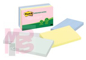 3M Post-it Greener Notes 655-RP-A  3 in x 5 in (76 mm x 127 mm) Helsinki Collection