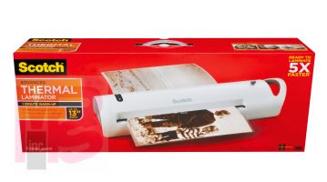 3M Scotch Thermal Laminator TL1302VP  1 Thermal Laminator with 20 Letter Size Pouches