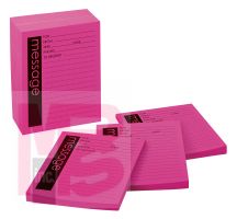 3M Post-it Super Sticky Printed Important Message Pads 7662-12-SS  4 in x 5 in Fireball Fuchsia Lined 12 Pads/Pack 50 sheets/Pad