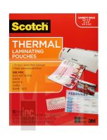 3M Scotch Thermal Pouches TP-8000-VP  Variety Pack of letter size 4"x6" size and wallet size pouches