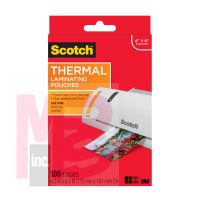 3M Scotch Thermal Pouches TP5900-100  for 4"x6" Photos 100 CT