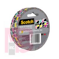 3M Scotch Expressions Masking Tape 3437-P13  .94 in x 20 yd (24 mm x 18.2 m) Brick Graffiti