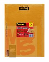 3M Scotch Kraft Bubble Mailer 3-Pack 7915-3 10.5 in x 15 in Size #5 12 per case