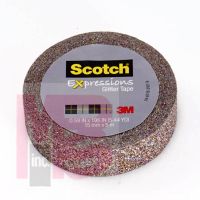 3M Scotch Expressions Glitter Tape C514-MUL  .59 in x 196 in (15 mm x 5 m) Multi-Colored Glitter