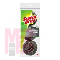 3M Scotch-Brite Stainless Steel Scouring Pad 214C-24  24/3  3 pack