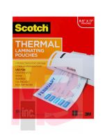 3M Scotch Thermal Pouches TP3854-100WM  8.9 in x 11.4 in (228 mm x 291 mm) 6/shipper