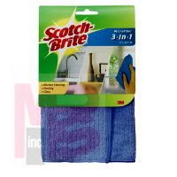 3M Scotch-Brite 3-in-1 Microfiber Cloth  9070-M  12/1  1 pack