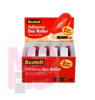 3M Scotch Adhesive Dot Roller Value Pack 6055BNS  .31 in x 49 ft 4-Pack