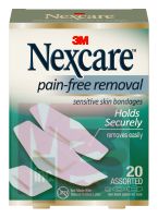 3M Nexcare Sensitive Skin Bandages SSB-20A  Assorted 20 ct