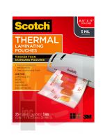 3M Scotch Thermal Pouches TP5854-25  8.9 in x 11.4 in (228 mm x 291 mm) Letter Size 5 mil