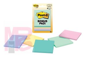 3M Post-it 5401-B  3 in x 3 in (76 mm x 76 mm) Marseille Collection