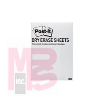 3M Post-it Dry Erase Surface DEFPackReg  7 in x 11.375 in (177 mm x 288 mm)