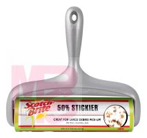 3M Scotch-Brite 50% Stickier Large Surface Lint Roller 830LSRS-60  8 in x 31.4 ft (20.3 cm x 9.57 mm)  4 per case