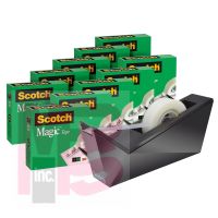 3M Scotch Tape with Dispenser 810K10-C17MB  10 Rolls and 1 Dispenser/Pack