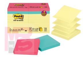 3M Post-it Pop-up Notes R330-14-4B  3 in x 3 in (76 mm x 76 mm)
