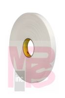 3M 4462W-1"x72yd Double Coated Polyethylene Foam Tape White 1 in x 72 yd 1/32 in - Micro Parts & Supplies, Inc.