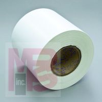 3M Removable Label Materials 7600 .0035 Soft White Vinyl Gloss TC  6 in x 1668 ft  1 per case Bulk