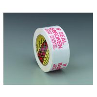 Scotch Printed Message Box Sealing Tape 3771 White If Seal is Broken Check Contents Before Accepting, 72 mm x 100 m, 6 per inner 24 per case Bulk