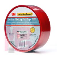 3M  5903  Outdoor  Masking  Poly Tape  Red 48 mm x 54.8 m 7.5 mil - Micro Parts & Supplies, Inc.