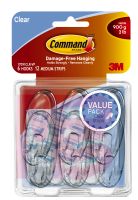 3M 17091CLRVPES Command Medium Clear Hooks Clear Strips Value Pack - Micro Parts & Supplies, Inc.