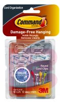 3M 17017CLRVPES Command Clear Round Cord Clips Clear Strips Value Pack - Micro Parts & Supplies, Inc.