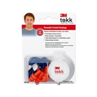 3M 90716-00000LG TEKK Protection(TM) 3 pair corded Lawn Garden Reusable Ear Plugs - Micro Parts & Supplies, Inc.