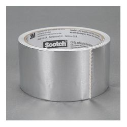 Scotch Foil Tape 3311 Silver, 3 in x 50 yd, 6 per case