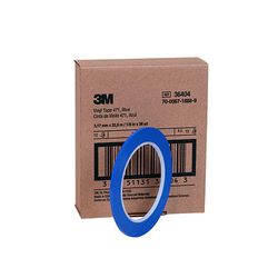 3M Vinyl Tape 471 Blue PN36404, 1/8 in x 36 yd, 12 per box 12 boxes per case Boxed