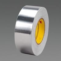 3M 3302 2.0 mil Conductive Aluminum Foil Tape 117 mm x 165 m on Plastic Core - Micro Parts & Supplies, Inc.