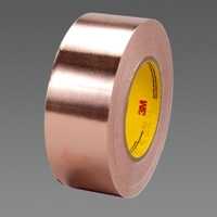 3M 3313 1.35 mil Conductive Copper Foil Tape 1 in x 10 yd - Micro Parts & Supplies, Inc.