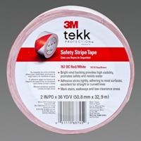 3M 767DC TEKK Protection(TM) Safety Stripe Tape Red/White - Micro Parts & Supplies, Inc.