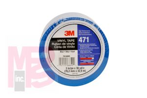 3M 471 IW Vinyl Tape Blue 3 in x 36 yd 5.2 mil - Micro Parts & Supplies, Inc.