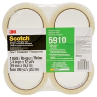3M Utility Grade Light Duty Packaging Tape Clear High Conformability 3/4 in x 72 yd - Micro Parts & Supplies, Inc.