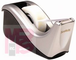 3M Scotch Desktop Tape Dispenser  C60-ST Silvertech Two-Tone