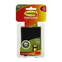 3M 17204BLK-ALT Command Black Picture Hanging Strips Value Pack - Micro Parts & Supplies, Inc.