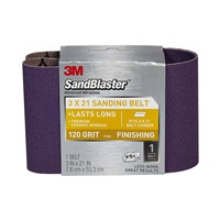 3M 9191SB-ES SandBlaster Sanding Belts 120 grit 3 in x 21 in - Micro Parts & Supplies, Inc.