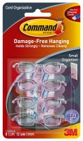 3M 17302CLR Command Clear Small Cord Clips Clear Strips - Micro Parts & Supplies, Inc.