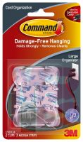 3M 17303CLR Command Clear Large Cord Clips Clear Strips - Micro Parts & Supplies, Inc.
