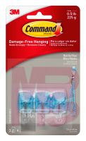 3M Command Boldly Blue Small Wire Hooks with Clear Strips 17067CLR-BBES